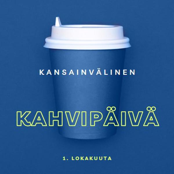 Kahvilakulttuuri blue modern-bold