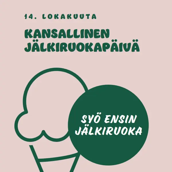 Kansallinen jälkiruokapäivä pink vintage-retro