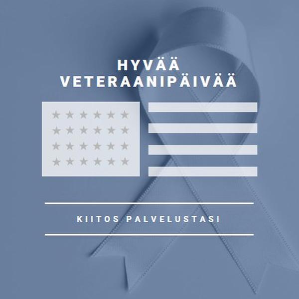 Yhdysvaltain veteraanien kunnioittaminen gray modern-simple