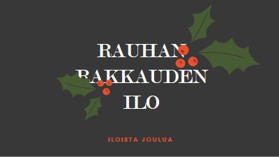 Rauha, rakkaus, ilo gray modern-simple