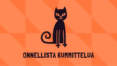 Onnellista kummittelua orange whimsical-color-block