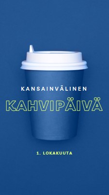 Kahvilakulttuuri blue modern-bold