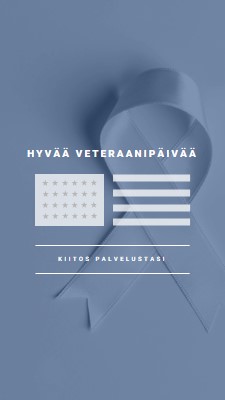 Yhdysvaltain veteraanien kunnioittaminen gray modern-simple