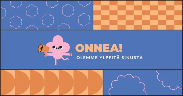 Ylpeä ja selkeä blue vintage-retro