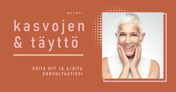 Kasvojen ja täyteaineiden myynti orange modern-geometric-&-linear