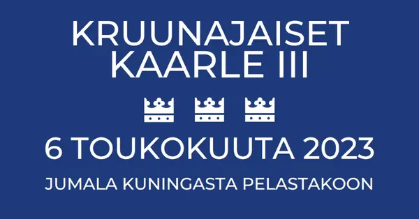 Jumala kuningasta pelastakoon blue modern-bold