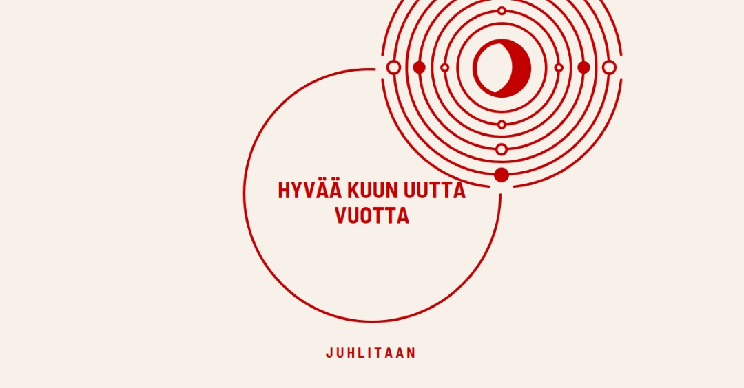 Juhlitaan kuun uutta vuotta white modern-simple