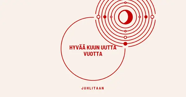 Juhlitaan kuun uutta vuotta white modern-simple