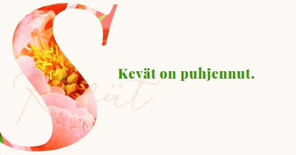 Kevätvalmistelu pink vintage-botanical