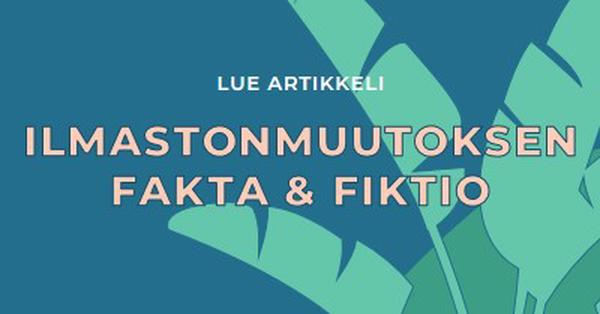 Faktoja ilmastonmuutoksesta blue whimsical-color-block