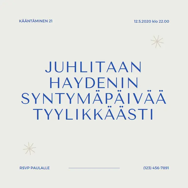 21. syntymäpäiväjuhlat gray modern,minimal,typographic,contemporary,current,stylish,simple,clean,text-based