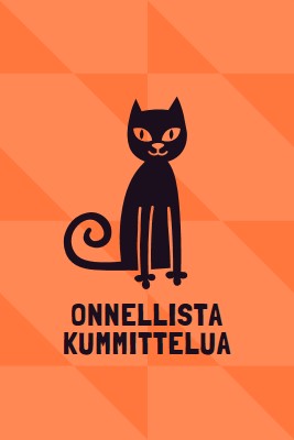 Onnellista kummittelua orange whimsical-color-block