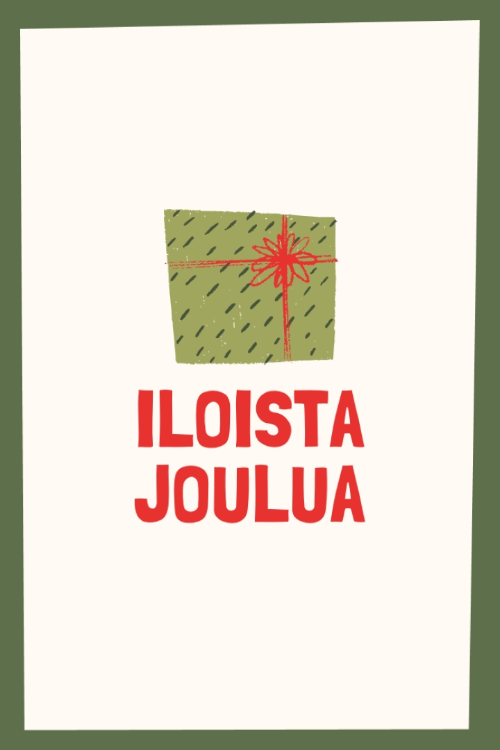 Hyvää joululahjaa white whimsical-color-block