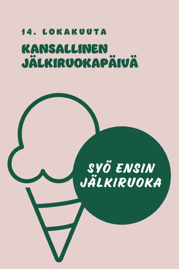 Kansallinen jälkiruokapäivä pink vintage-retro