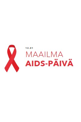 Maailman aids-päivän tunnustaminen white modern-simple