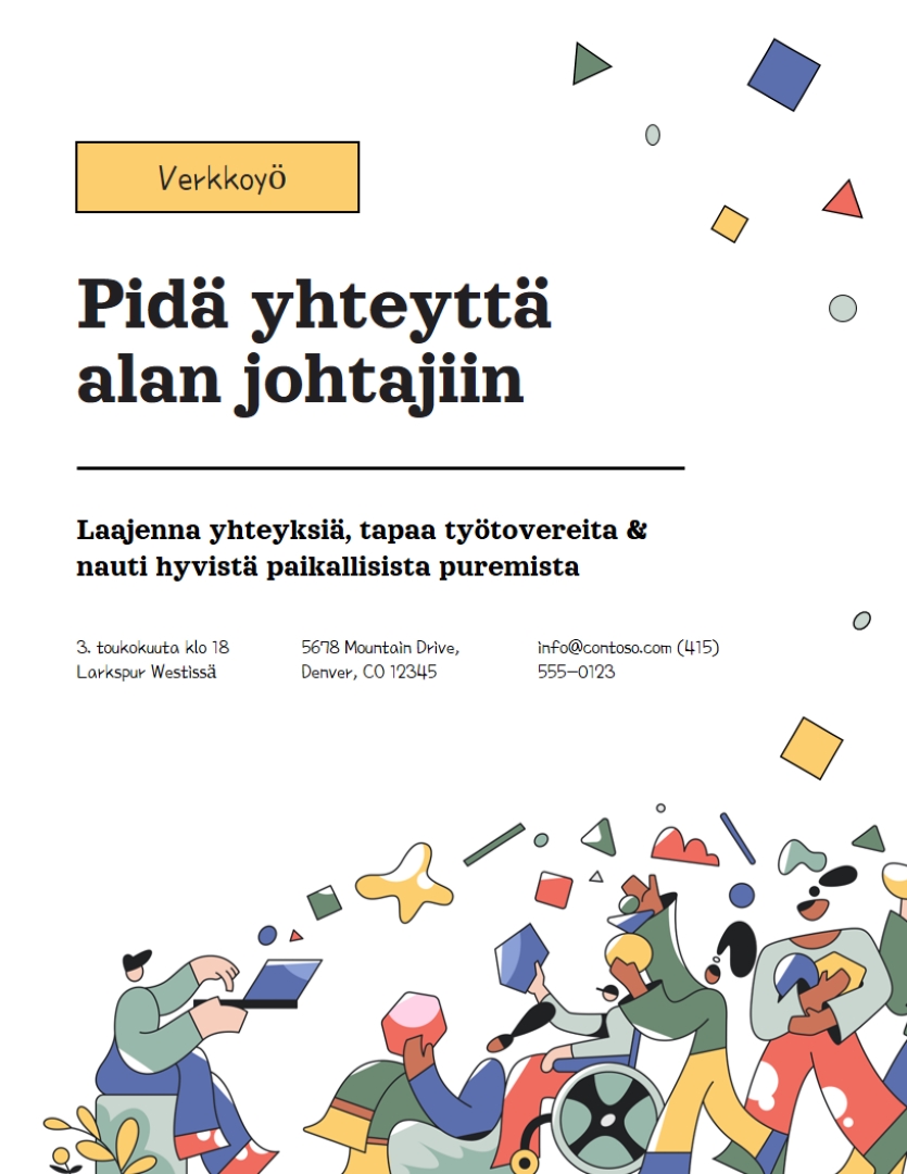 Lihavoi moderni verkkolehtinen white simple,playful,illustrative,confetti,shapes,flat-graphic