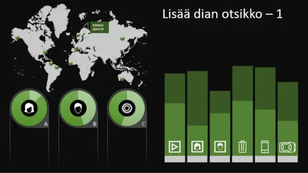 Yleinen infografiikkakaavio black modern-simple