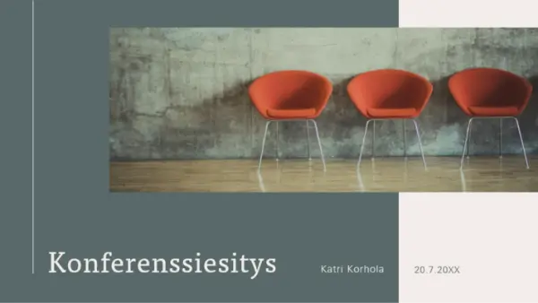 Moderni konferenssiesitys gray modern-simple