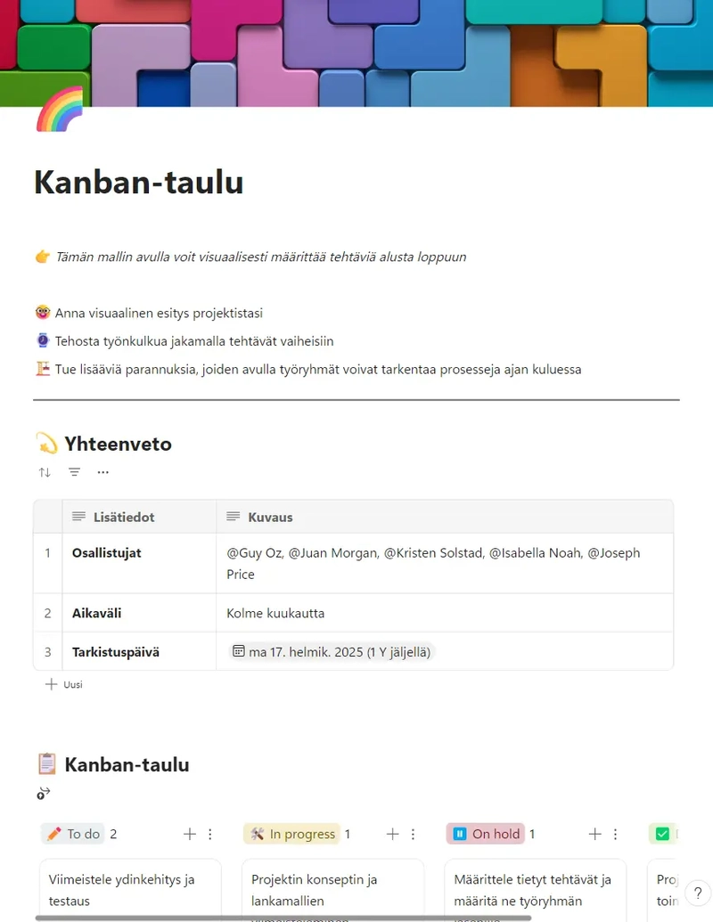 Kanban-taulu