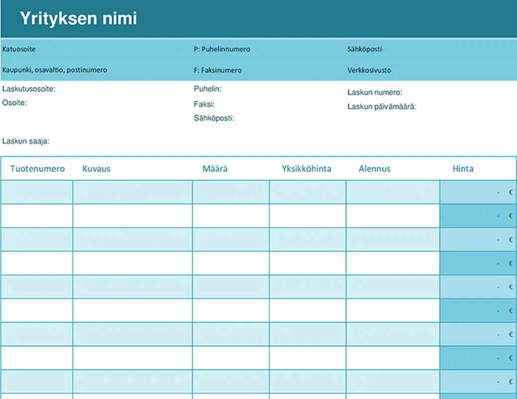 Yksinkertainen lasku modern-simple