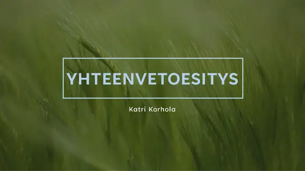 Vehreä yhteenvetoesitys modern-simple