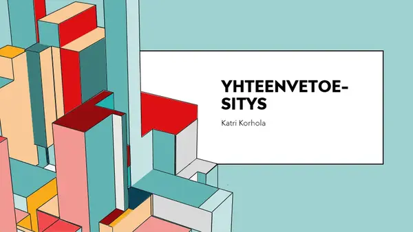 Arkkitehtuurin yhteenvetoesitys modern-simple