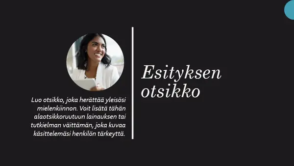 Elämäkerran esitys modern geometric