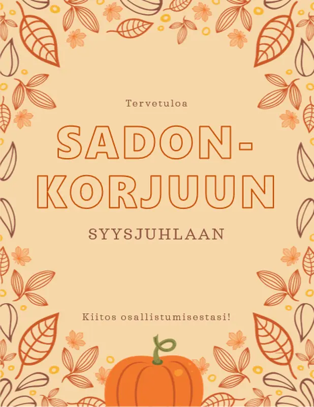 Syysjuhlan tulostettavat materiaalit whimsical-line