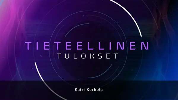 Tieteellisten havaintojen esitys modern color block