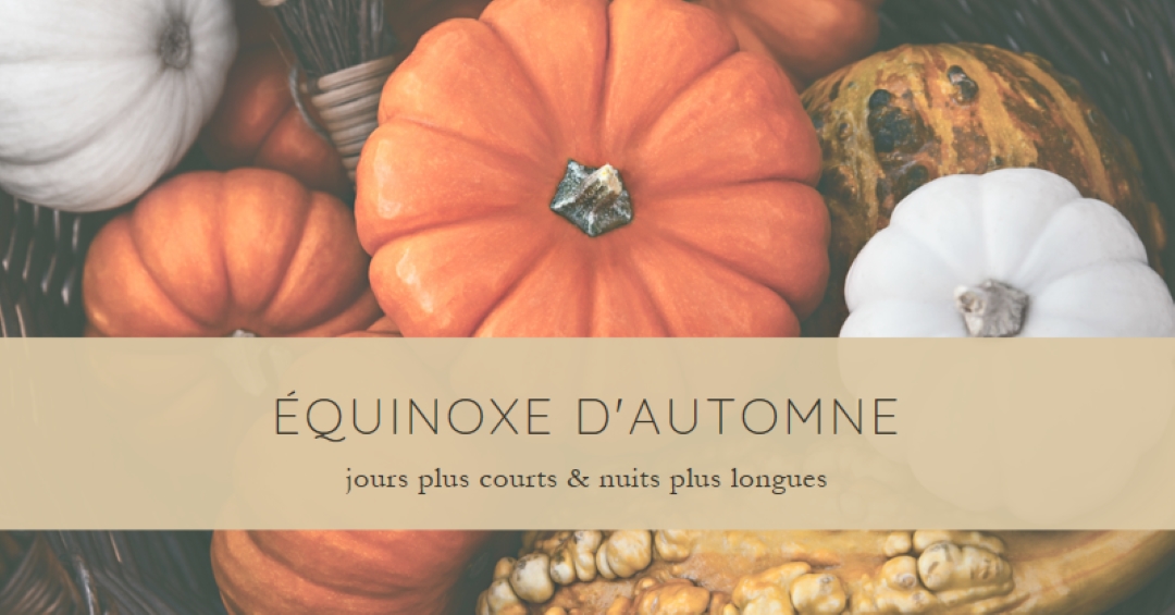 Célébrer l’équinoxe d’automne orange modern-simple