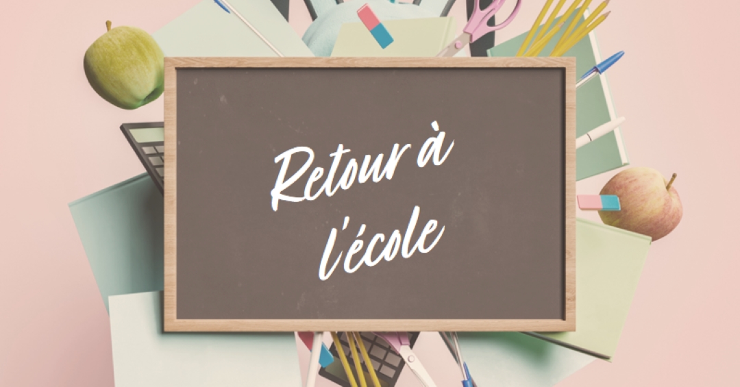 Vivre et apprendre pink modern-simple