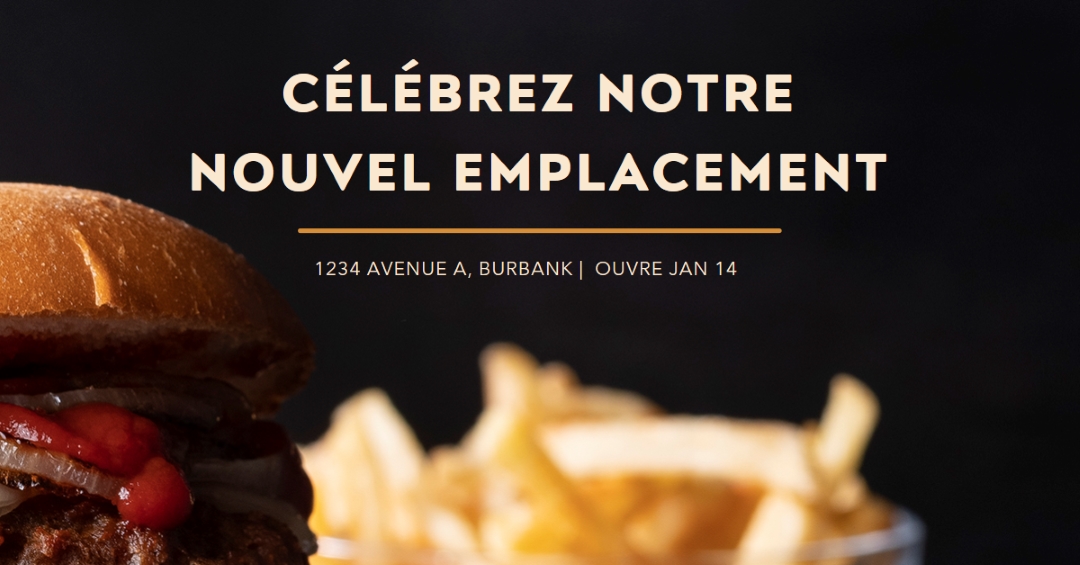 Ouverture d’Americana black modern-simple