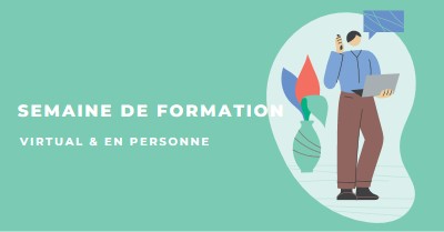 Semaine de formation green modern-color-block