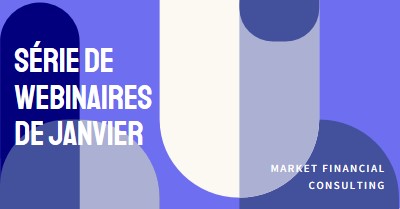 Série de webinaires de janvier blue modern-bold