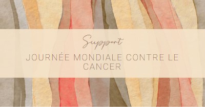 Soutenir la Journée mondiale contre le cancer yellow modern-simple