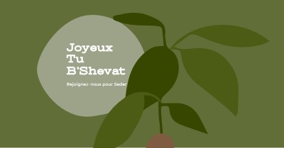 Joyeux Tu B’Shevat green organic-simple