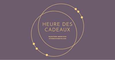 C’est l’heure des cadeaux purple modern-simple