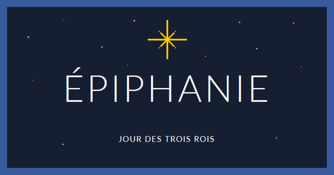 Observation de l’Épiphanie blue modern-simple