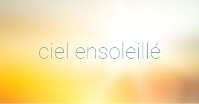 Ciel ensoleillé yellow modern-simple