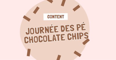 Bonne journée du chocolat brown organic-simple