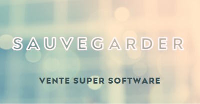 Vente de super logiciels blue modern-simple