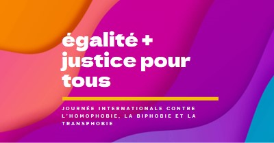 Honorer la Journée internationale contre l’homophobie purple modern-bold