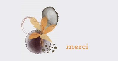 Avec gratitude gray organic-simple