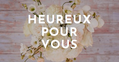 Bouquet heureux purple modern-simple