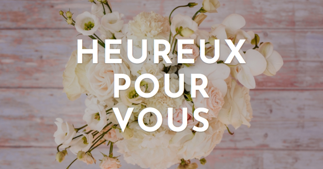 Bouquet heureux purple modern-simple