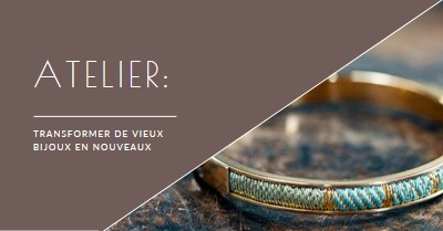 Atelier bijoux brown organic-simple