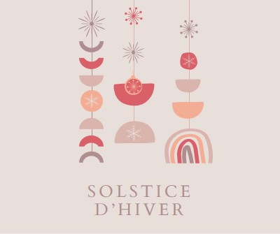 Un solstice d’hiver agréable gray organic-boho