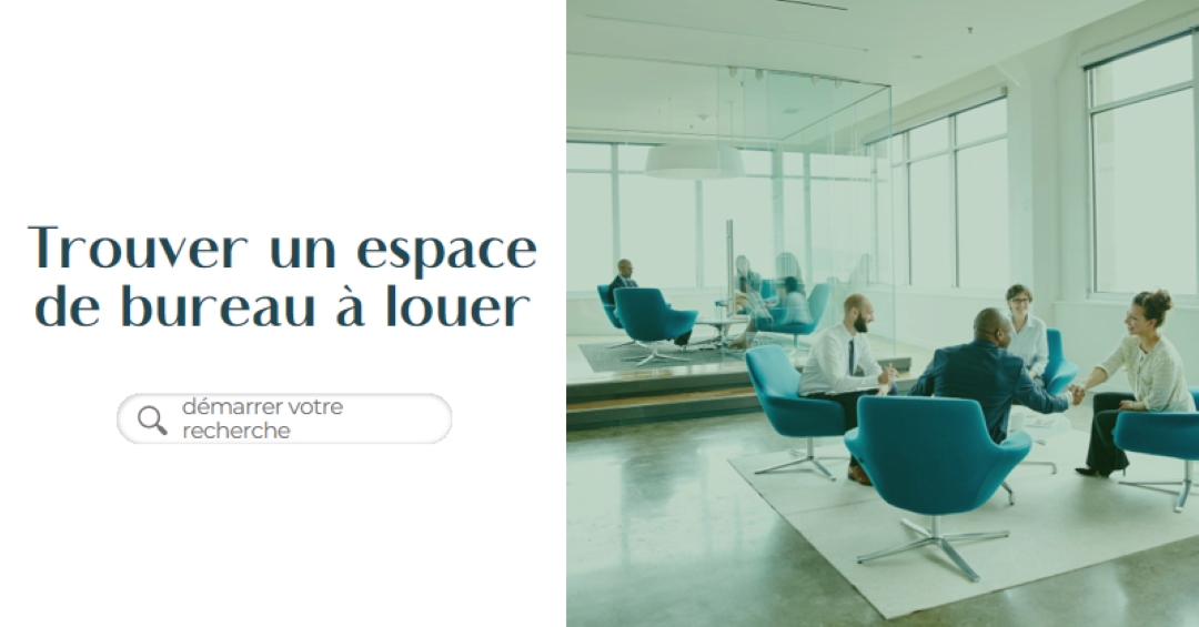 Espace de bureau à louer blue modern-simple