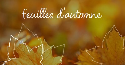 Feuilles d’automne orange organic-simple