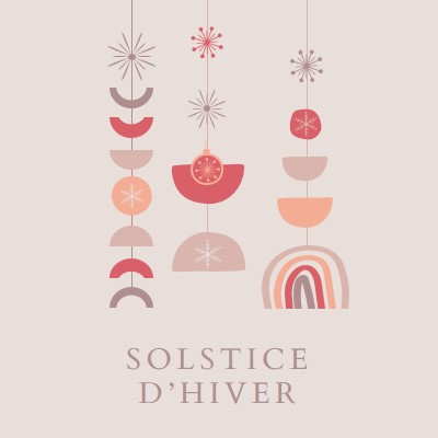 Un solstice d’hiver agréable gray organic-boho